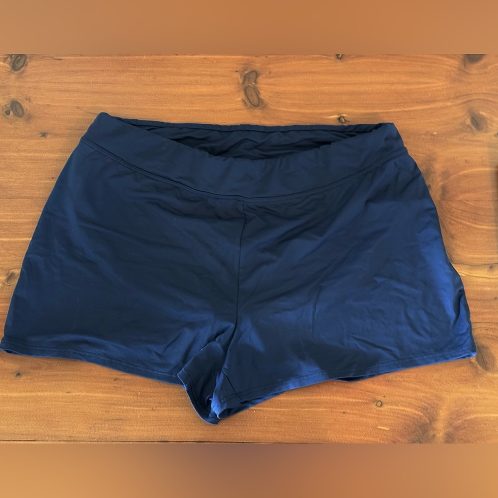Navy Blue Lands End Women’s Swim Shorts